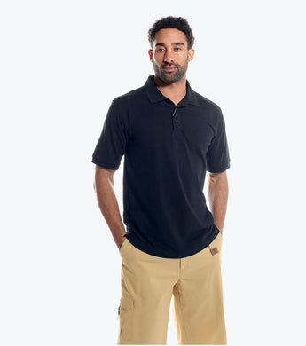 Black Stacy Adams Solid Color Polo Shirts Available in Sizes 2X-3X