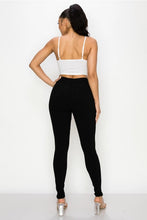 High Rise Super-Stretch Black Skinny Jeans Available in Sizes L-2X