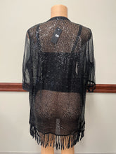 Black Sequin Shaw Available in Sizes S-2X