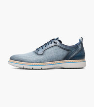 Stacy Adams Navy Sebert Plain Toe Elastic Lace Up Available in Sizes 7-15