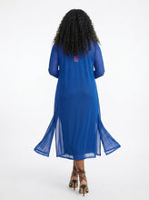 Royal Blue Sheer Mesh Longline Duster Cardigan Available in Size 3X