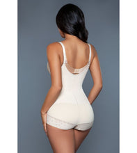 Nude Be Wicked Hi Waisted Lace Trim Leg Control Body Shaper Available in Sizes L/XL