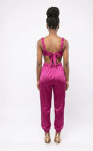 Fuchsia Satin Romper Available Sizes S-L