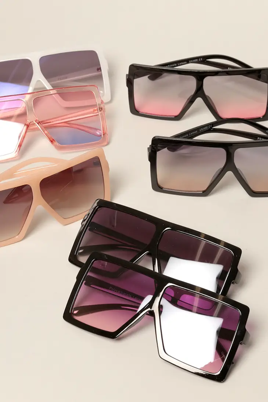 Oversized Square Frame Sunglasses