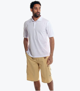 White Stacy Adams Solid Color Polo Shirts Available in Sizes XL-3X