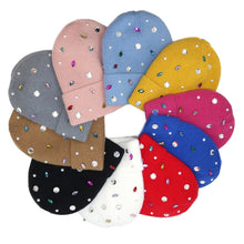 Pearl & Jewel Embellished Knit Beanie Hats