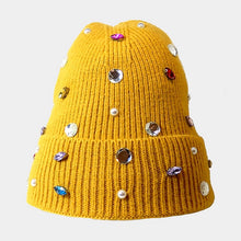 Pearl & Jewel Embellished Knit Beanie Hats