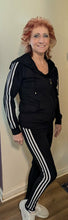 3-Piece Sporty Set Tank Top, Jacket & Pants Sizes S-XL Blue Only