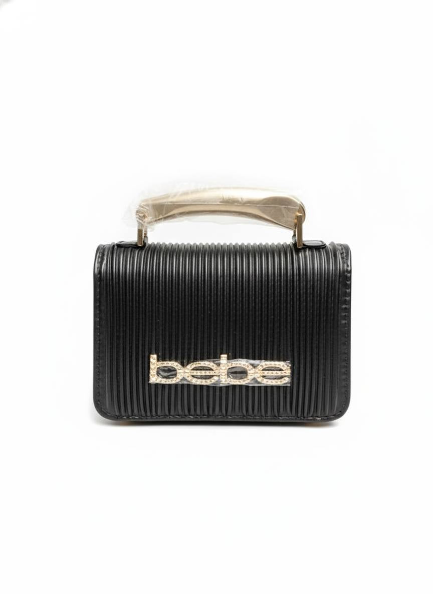 BEBE Black Luxury Mini Handbag
