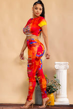 Red Tie Dye Two Piece Set Available in Sizes S-L