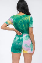 Short Sleeve Tie Dye Romper Available in Sizes S-L