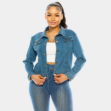 Queen Stiletto Heel Back Accented Denim Jacket