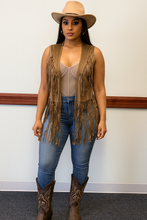 Western Fringe Cargo Vest Available in Sizes S-L