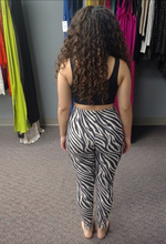 Black and White Zebra Print Leggings Available in S-3X