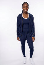 3-Piece Sporty Set Tank Top, Jacket & Pants Sizes S-XL Blue Only