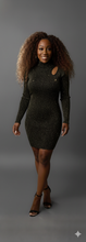 Gold & Black Glitter Sweater Dress (Lots of Stretch) Available in Sizes 2X