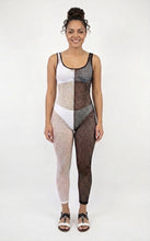 Colorblock Fishnet Romper Available in Sizes M-L