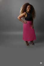 Fuchsia Long Skirt Available in Sizes M-L (Lots of Stretch)