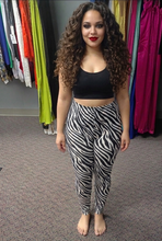 Black and White Zebra Print Leggings Available in S-3X