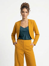 Mustard Cropped Blazer Available in Size L