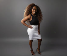 Snow White Stretch Pencil Skirt Available Size S