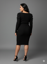 Black Knit Sweater Dress Available in Size 2X