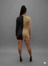 Two-tone glitter dress Available in Size M