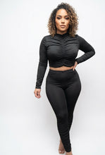 The Midnight Ruched Set Available in Sizes M-L