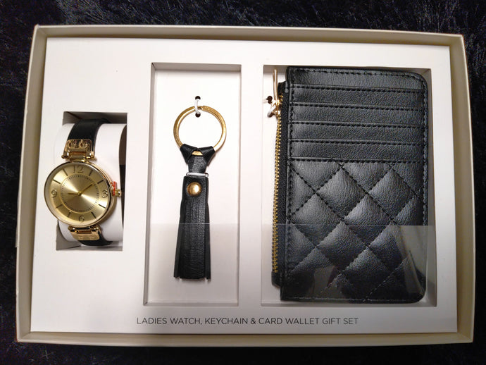 Black Watch Key Chain & Wallet Gift Set