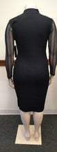 Black Sheer Glitter Sweater Dress (Lots of Stretch) Available in Plus Sizes 1X-3X