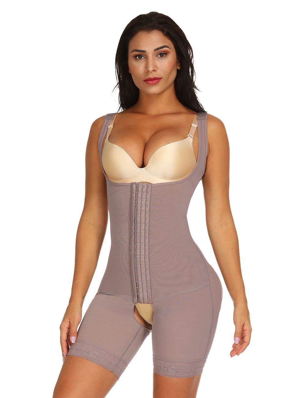Full Body Firm Compression Tummy Control Body shaper W/ 3 Rows Hook and Eye Closure Available in Size 2X