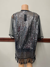 Silver Sequin Shaw Available in Sizes S-2X