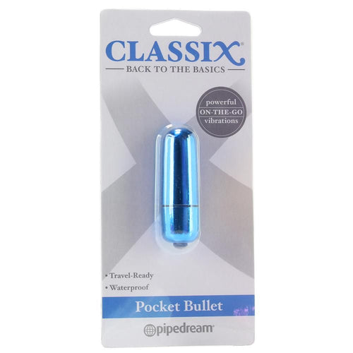 Pipedream Back To The Basics Pocket Bullet Vibe In Blue