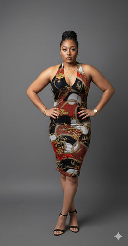 Halter Ruched Double Layered Mini Dress Available in Sizes S-M