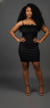 Black Feather Trim Dress Available in Size XL
