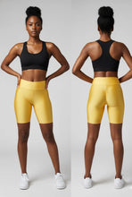 Mustard Biker Shorts Available Size S (Lots of Stretch)