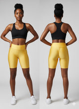 Mustard Biker Shorts Available Size S (Lots of Stretch)