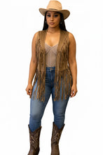 Western Fringe Cargo Vest Available in Sizes S-L