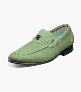 Stacy Adams QUINCY Moc Toe Bit Slip on Color: Pistachio Available in Size 12
