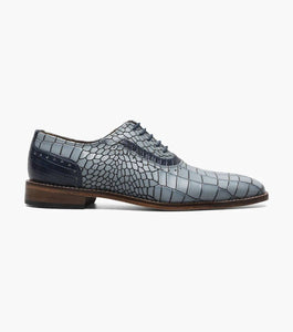 Stacy Adams RICCARDI Plain Toe Oxford Color: Light Blue Multi Available in Sizes 11.5 & 12