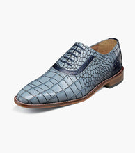 Stacy Adams RICCARDI Plain Toe Oxford Color: Light Blue Multi Available in Size 11.5