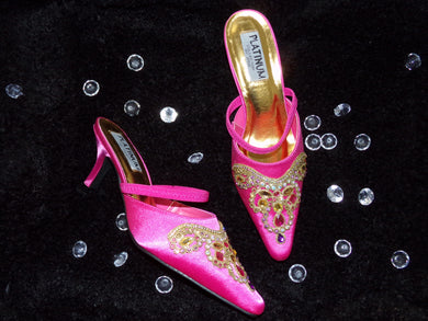 Lavishing Pink low stiletto Sizes 8 Available