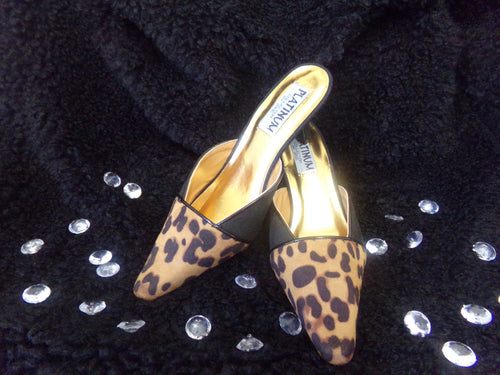 Leopard low heel Sizes 7 Available