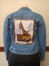 Denim High Heel Bling Jacket Available in size XL