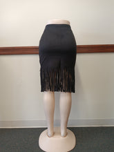 Black Fringe Skirt Available in Size M