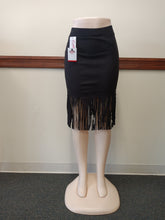 Black Fringe Skirt Available in Size M