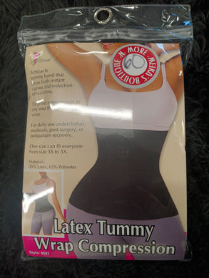 Latex Tummy Wrap Compression Available XS-5X