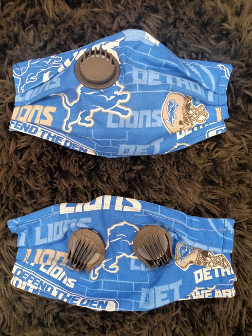 Detroit Lions Face Mask Adult & Child