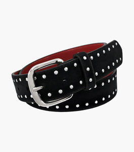 Stacy Adams Sliver VALENTINO Studded Leather Belt Available Sizes 40-44