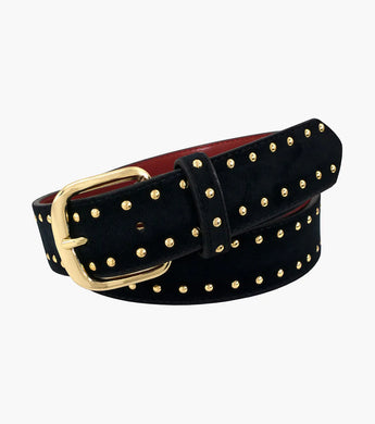 Stacy Adams Gold VALENTINO Studded Leather Belt Available Sizes 40-44